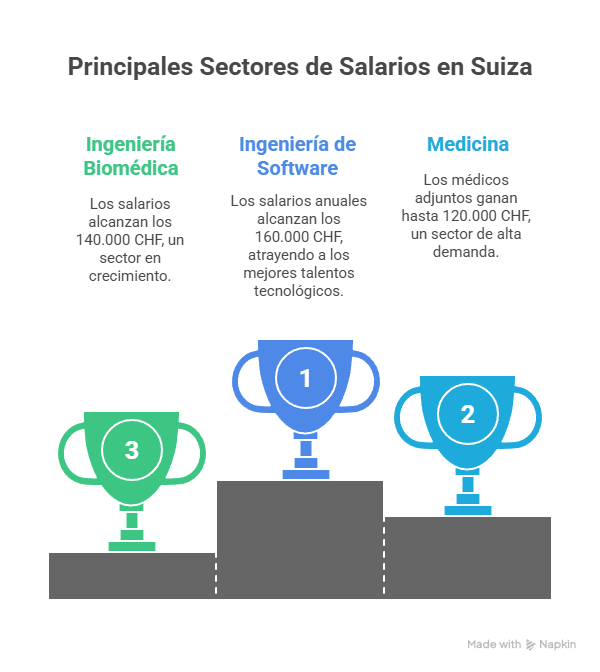 sectores de salarios en suiza